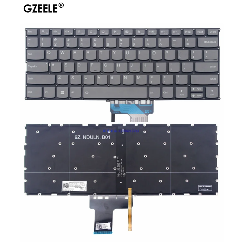 GZEELE US клавиатура для ноутбука lenovo 720S-14 720S 7000-13 320S-13 V720-14 720S-14IKB V720-14ISE 700-13 V6 720S-13ARR со светодиодной подсветкой