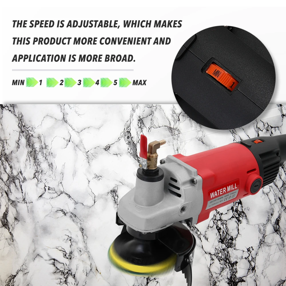 

Multifunctional polisher machine Professional Stone Concrete Marble Granite Polishing Machine Polisher Water Mill Angle Grinder