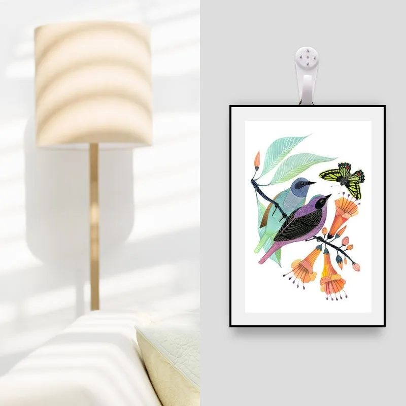 

1pc Screwless Photo Frame Strong Hook Wall Wall Decoration Wedding Photo Painting Invisible Nail Wall Hanging Nail Hole-Free