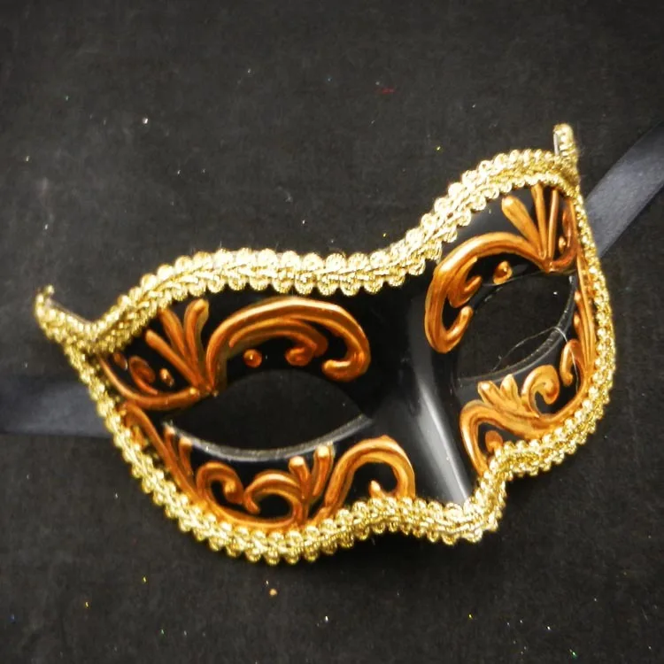 Handmade Coloured Drawing Art Collection Mask Halloween Dance Mask Makeup Dance Mask Wholesale