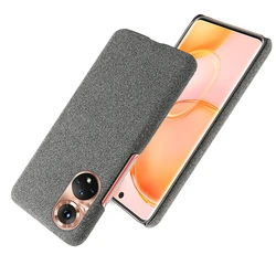 Honor 50 Slim Retro Fabric Antiskid Case for Honor V30 Pro (Dark Gray)