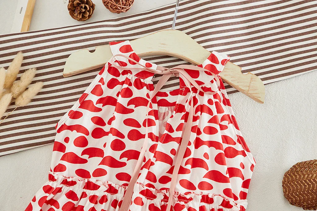 Girl Dress Toddler Kids Girls Floral Flowers Print Dress Princess Dresses Clothes Spring Summer Dresses for Girls #C