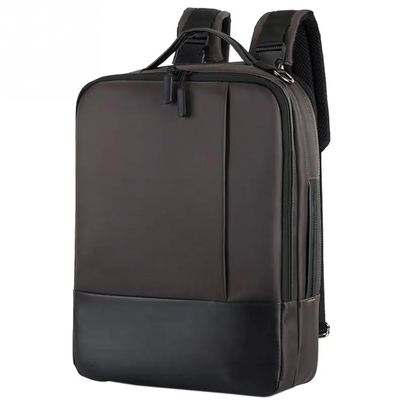 WENYUJH модная мужская школьная сумка для ноутбука Мягкая с usb-портом для зарядки молния водонепроницаемый Противоугонный Повседневный Рюкзак - Цвет: coffee