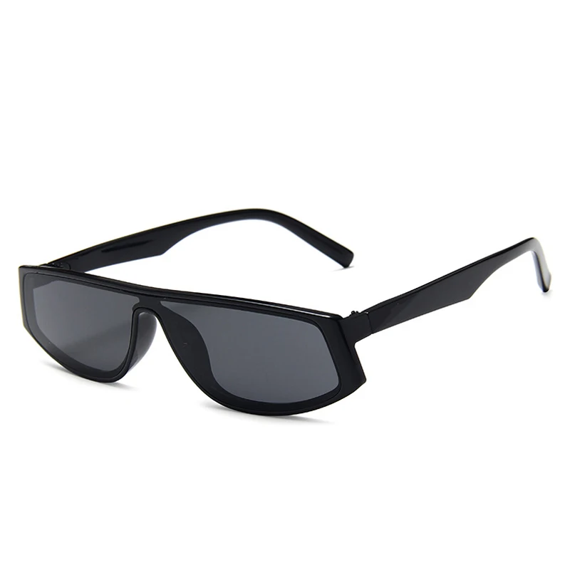 Elbru Ретро цельные солнцезащитные очки в квадратной оправе оранжевого цвета, ультралегкие солнцезащитные очки для мужчин и женщин, унисекс, зеркальные очки с защитой от уф400 лучей