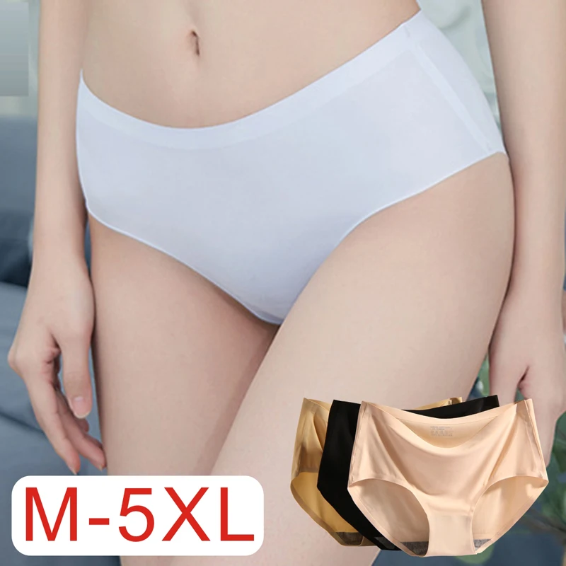4 шт 2020 Новый M 6XL Размеры Лидер продаж Ice Silk Стиль нижнее бельё для девочек женская