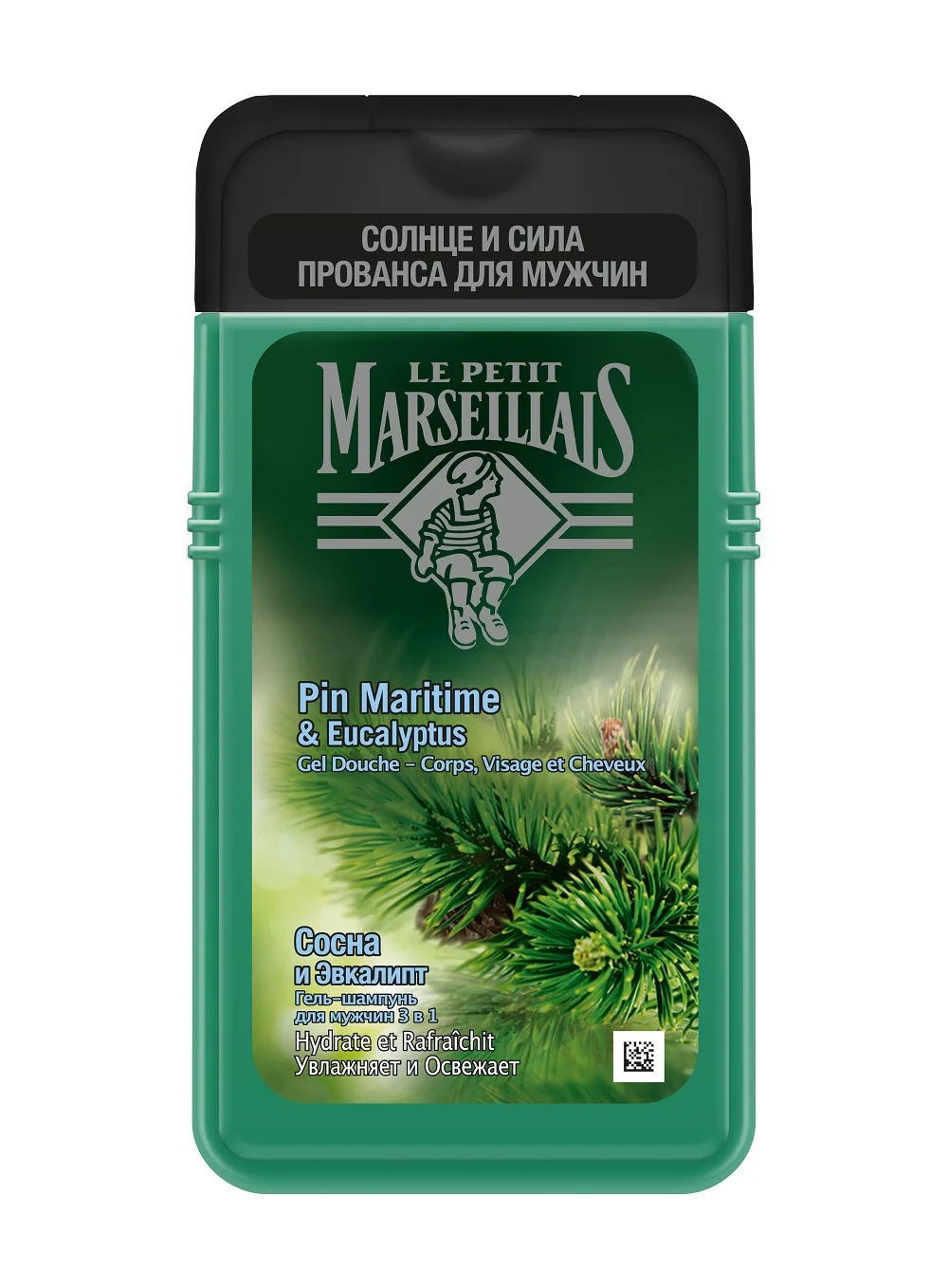 Le Petit Marseillais® Гель-шампунь для мужчин Сосна и Эвкалипт 3 в 1 250 мл |