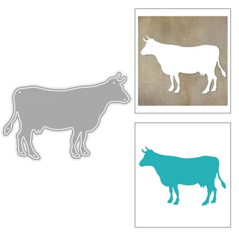 

2020 New Hot Country Life Mould Poultry Animal Cow Silhouette Stitched Metal Cutting Dies and For Scrapbooking Foil No Stamps