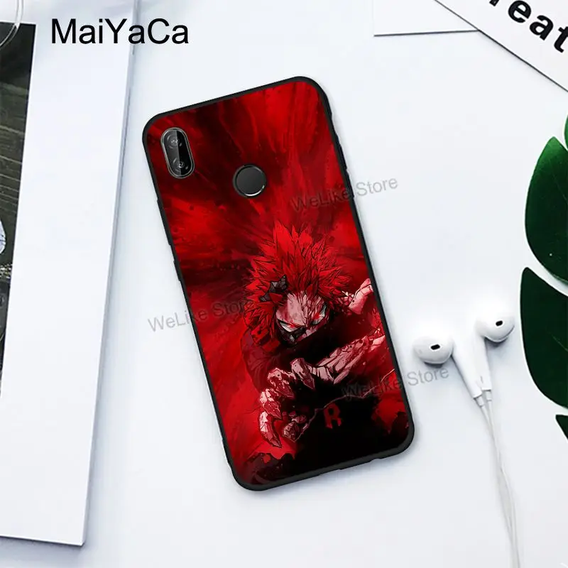 Чехол Red Riot Eijiro Kirishima My Hero academic для Xiaomi Redmi Note 8 9 Pro K30 7 9S 8T 7A 8A Mi A3 9T 10 Lite Max3|Бамперы| |