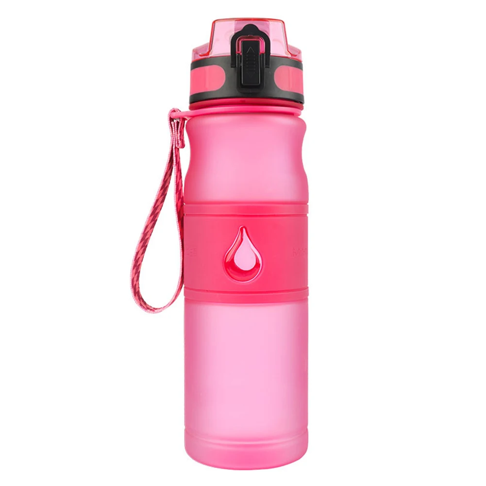 

600ml Outdoor Sports Odor Resistant Leakproof Water Bottle Cycling Frosted Gym Hiking Yoga Jogging Anti-slip Camping Non Toxic
