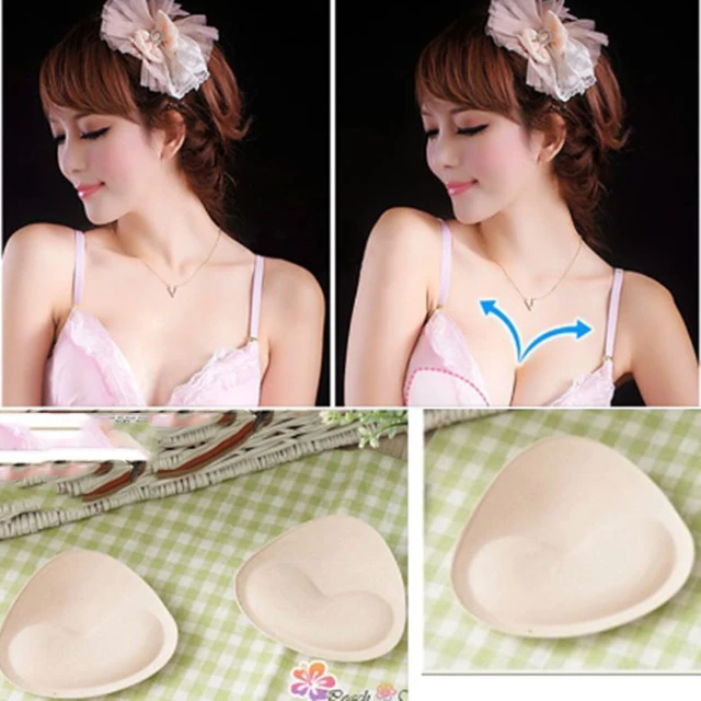 One Piece Thick Sponge Bra Pads Push Up Breast Removeable Bra Padding  Inserts Cups for Swimsuit Bikini Padding Invisible Padded - AliExpress