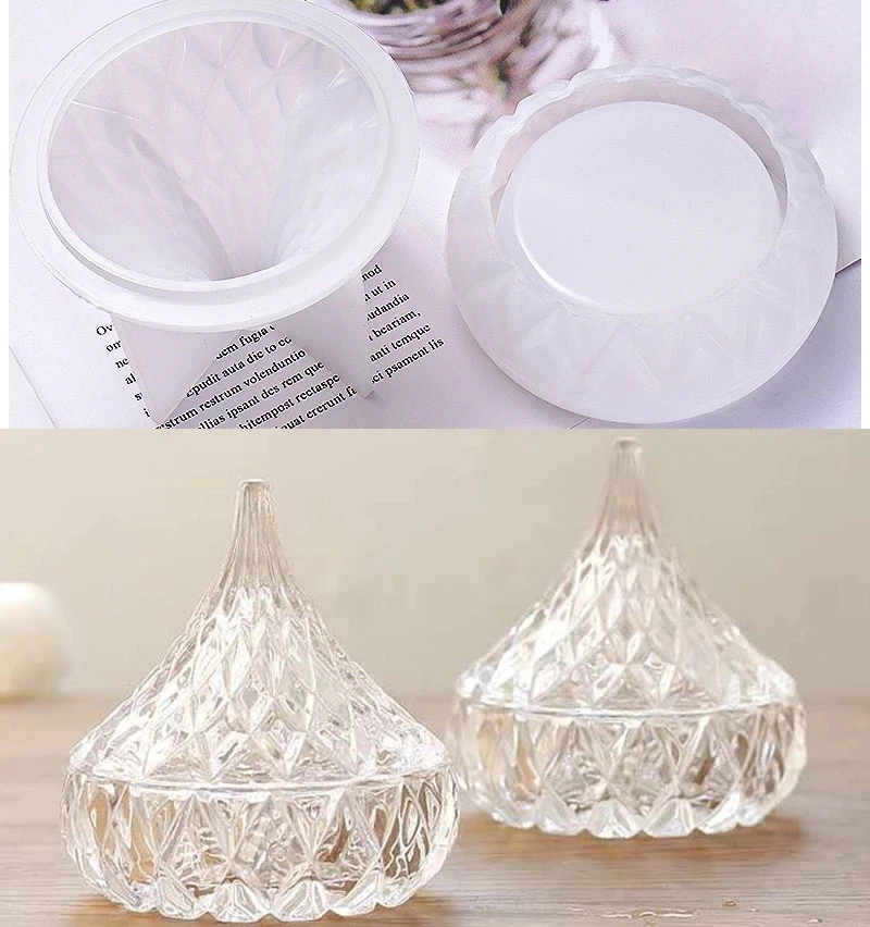 

Drop Shaped Silicone Mold Storage Jewelry Box Making Baking Tools Gift Box DIY Resin Decorative Craft Epoxy Resina Ashtray Mold