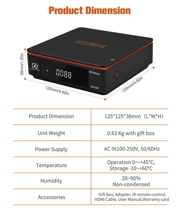 Receptor de TV via satélite