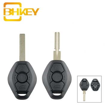 

BHKEY 3 Buttons Car Remote Key Shell for BMW 3 5 7 Series 325 325i 325ci 330 330i 325 325i 525 525i X5 X3 Z3 Z4 Car Key Fob Case