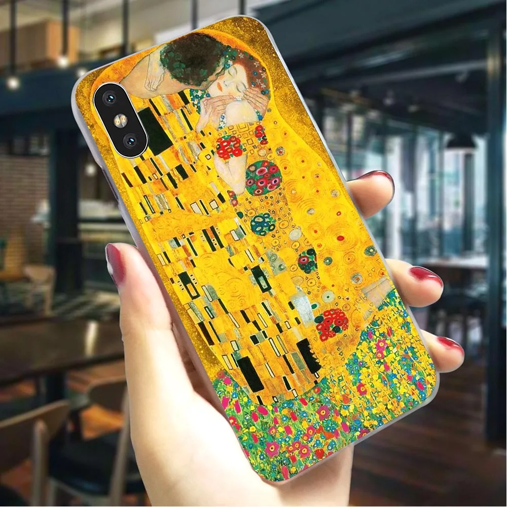 

Gustav Klimt Hard Case for iPhone X Pattern Phone Cover for iPhone Xs Max XR 5 5s se 6 6s plus 7 8 X Back Skin