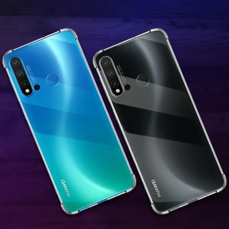 Прозрачный чехол из ТПУ для huawei Honor 20 Pro 9X 8X 10i 20i mate 30 P30 P20 Lite Nova 5 5i Pro P smart Y9 Prime задняя крышка