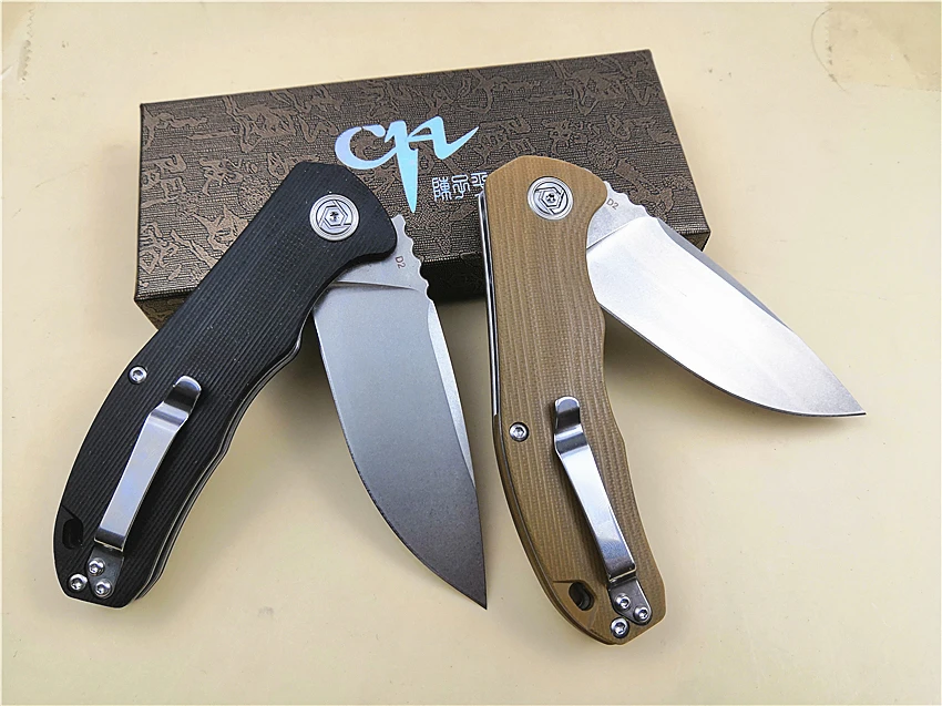 CH3504 D2 Folding Knife Ball bearing G10 Handle Outdoor/Camping Knife Utility EDC/Tactical/Survival/Hunting Knife