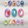 Mocha Fluorescence Loose Rhinestones Oval Shape Colorful Glue On Rhinestones Pointback Glue On Nails Crystals Rhinestone ► Photo 3/5