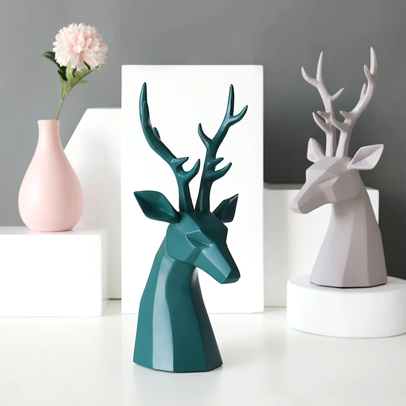 

Home Decoration Accessories Deer Figurine resin for office home Garden desk decoration for living room bedroom Friend Gift