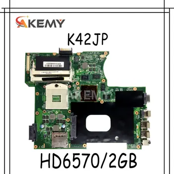 

Akemy K42JP K42JA Laptop motherboard For Asus K42JP K42JV K42JA REV 2.0 original mainboard HD6570/2GB