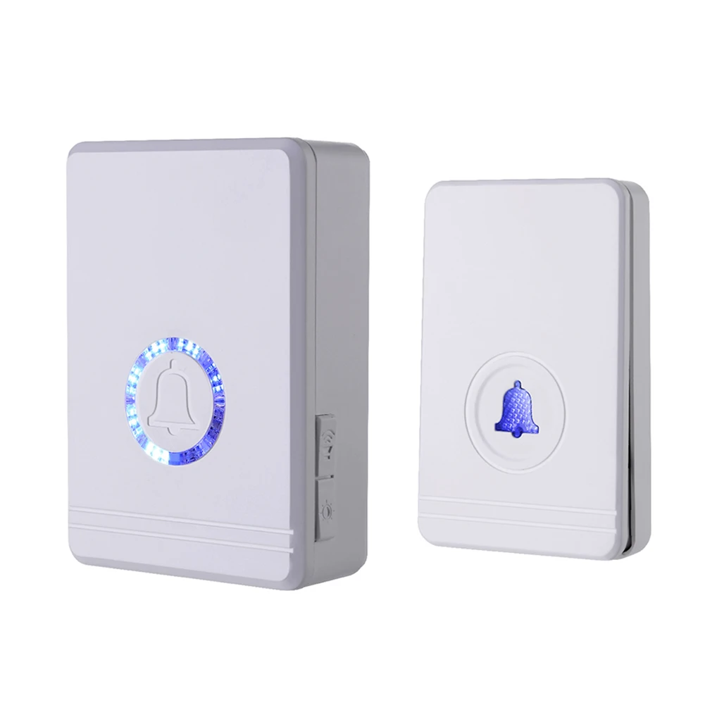 Smart Home Wireless Doorbell AC Night Light Doorbell Remote Home Chime Intelligent Wireless Doorbell Waterproof Wifi Receiver