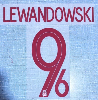 

2018 Poland home LEWANDOWSKI 9 nameset patch badge