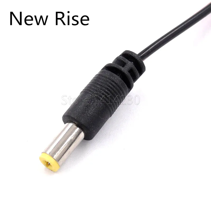Alligator clip to 1 Male DC power plug connector adapter 20cm Wire DC 5.5*2.1mm Red black clips Crocodile test leads 1PC 2 alligator clips test leads