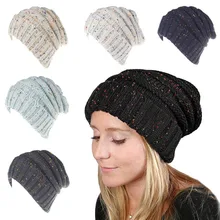 Модная женская зимняя теплая вязаная Лыжная шапка, вязаная крючком, плетеная шапка-тюрбан, головной убор, шапка-ведро, шапка, зимние шапки для женщин, шапка