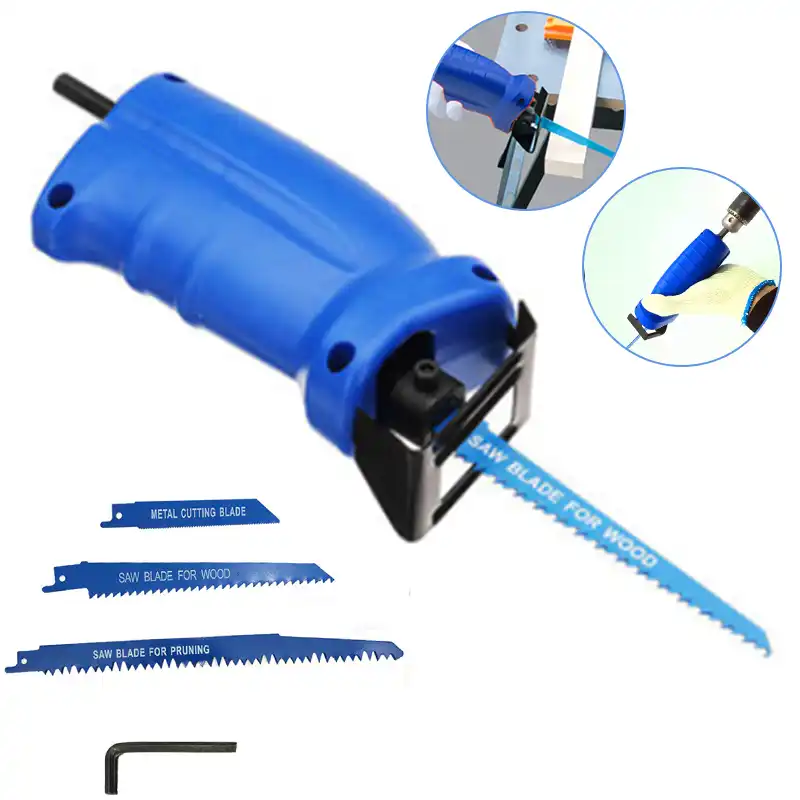 1 セット往復鋸変換アダプタ木材切削工具電動ドリルと 3 鋸刃六角レンチ 22 5 8 センチメートル 電動のこぎり Aliexpress