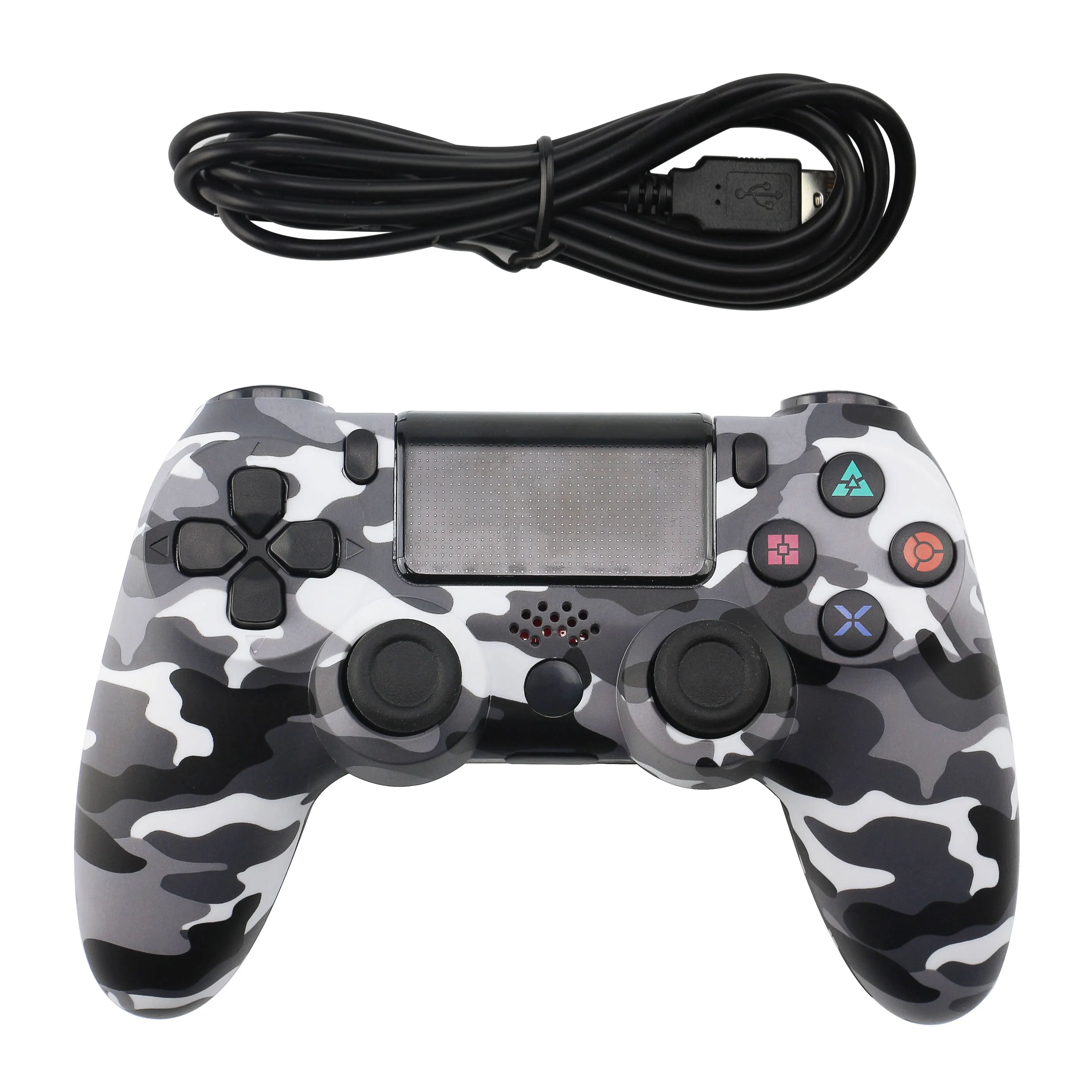 USB проводной геймпад джойстик для PS4 контроллер для playstation 4 консоль для playstation Dualshock 4 геймпад для ПК PS3 консоль - Цвет: Grey camouflage