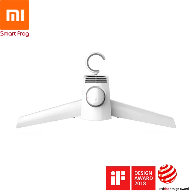 Портативная сушилка для одежды Xiaomi Smartfrog, электрическая сушилка, 2в1, сушилка для одежды для путешествий, складная вешалка, сушилка для обуви, максимальная нагрузка 3 кг
