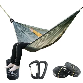 

Hammock Nylon Outdoor furniture Portable Parachute Hammock Camping Survival Garden Hunting Hamac