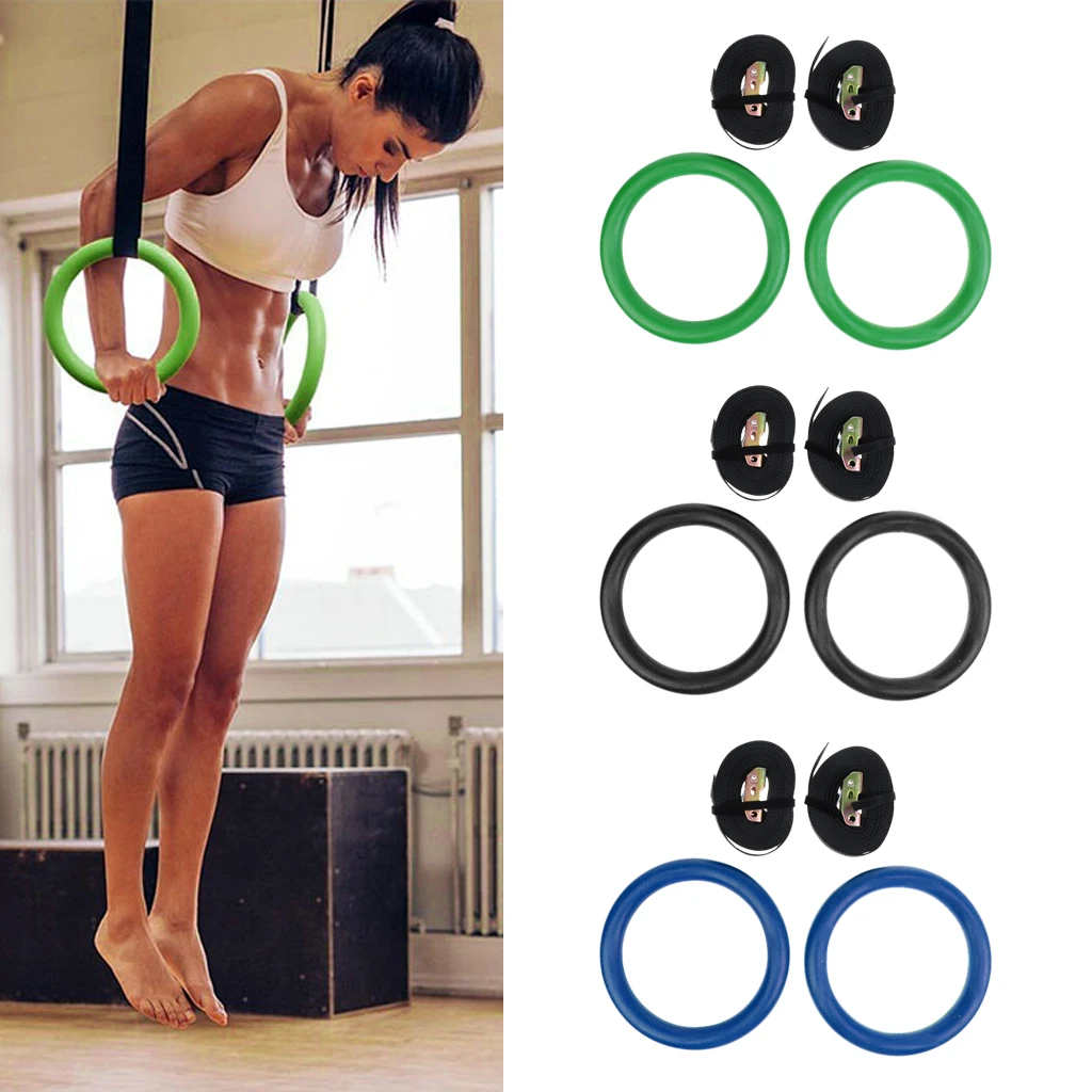

Home Gymnastic Gym Rings Hoop Exercise Fitness Workout Pull Up Bar