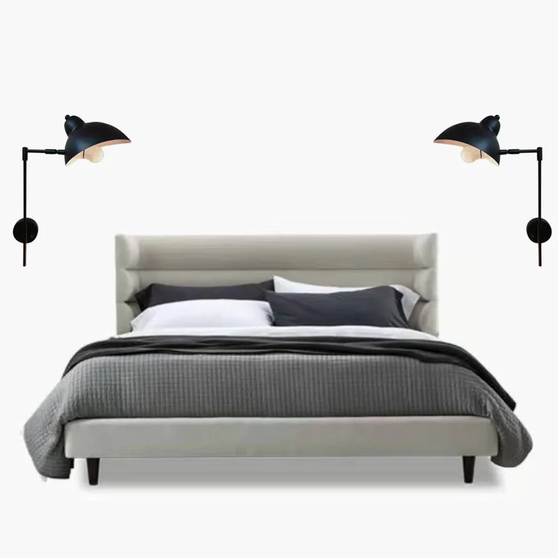 

loft vintage iron Wall Lamp Designer Personality Corridor Rotary Swing Wall Lamp