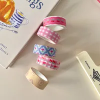 MINKYS New 5M Kawai Pink Cherry Washi Tape Scrapbooking Journal Scene Frame Decoration Cute Sticker School Stationery 2