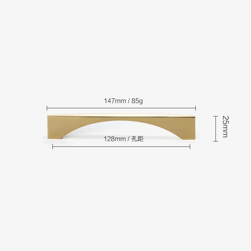 Nordic Classic Drawer Handle Antique Bronze Golden Handle Wine Cabinet Closet Door Handle Furniture Hardware Zinc Alloy