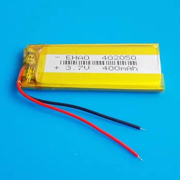

402050 400mAh 3.7V rechargeable lipo battery li polymer lithium battery for MP3 MP4 GPS DVD bluetooth recorder e-book camera