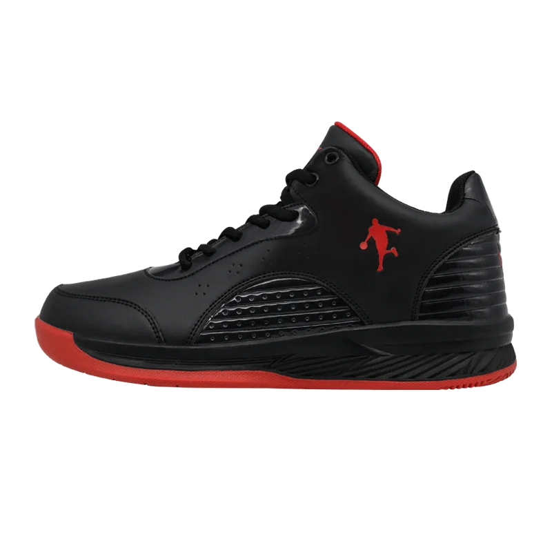 Black red Новинка, баскетбольные кроссовки с высоким берцем, мужские уличные кроссовки, мужские износостойкие кроссовки амортизирующие дышащие спортивные кроссовки унисекс - Цвет: Black red