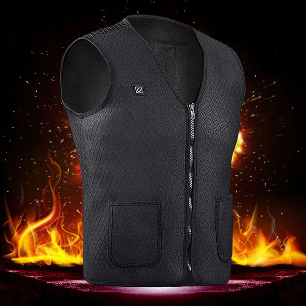 

Usb Heater Hunting Vest Adjustable Heated Jacket Heating Winter Clothes Men Outdoor Hiking Climbing Sleeveless Thermal Vest