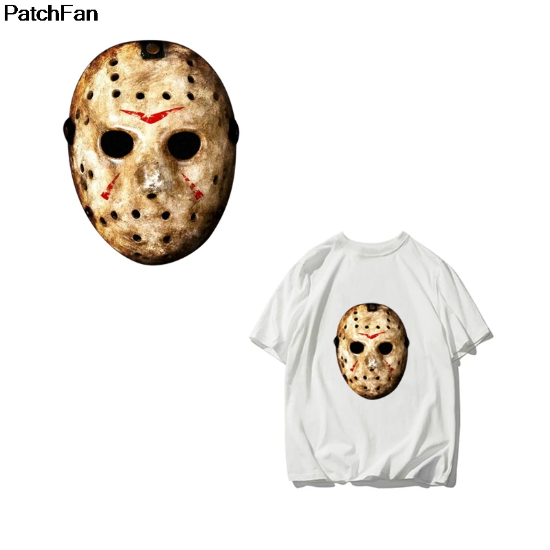 Patchfan пятница 13th Панк DIY термопресс наклейки Утюг на нашивки ручной работы на одежду куртка Футболка термопередача A2530