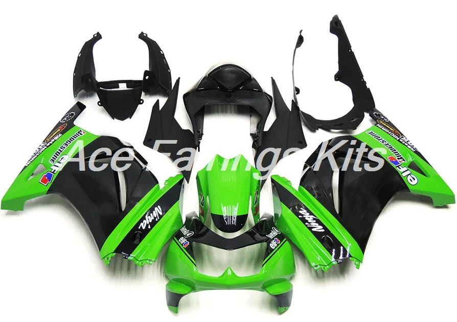 ABS обтекатель комплект подходит для Kawasaki Ninja 250 EX250 ZXR250 2008- 08 09 10 11 12 13 14 Обтекатели набор зеленый эльф