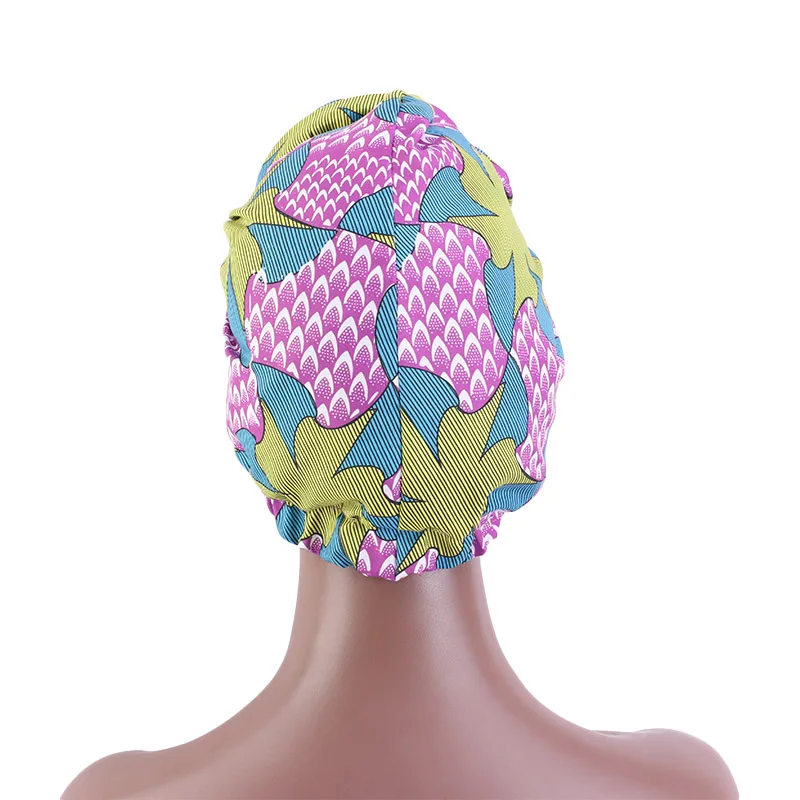 African Pattern Print Headband for Women Twist Style Headscarf Cross Turban Bandage Bandanas Bow HairBands Hair Accessories shein hair accessories