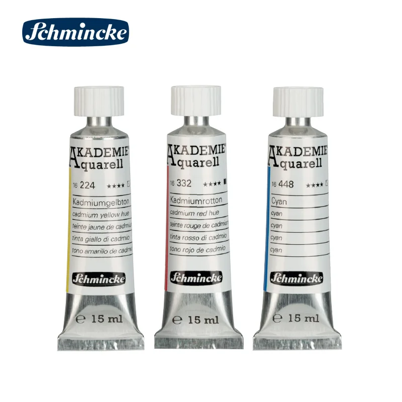 Watercolor Painting Set Watercolor Paint German Schmincke Academy grade 15ml tubular watercolor paint art painting illustration acuarelas