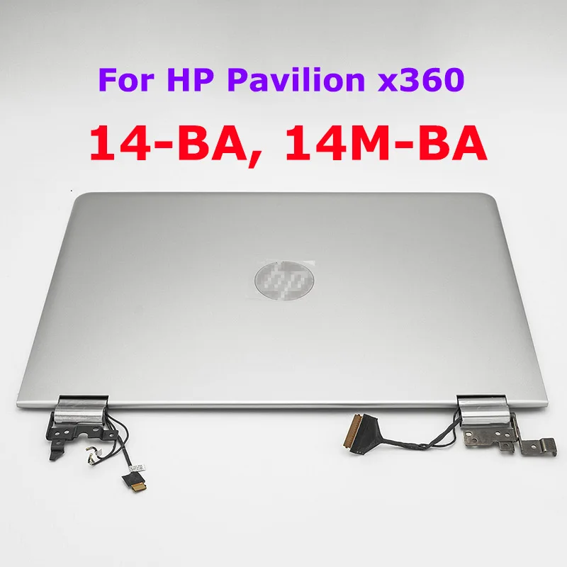 14 Inch LCD Display Touch Screen Digitizer Complete Assembly For HP Pavilion X360 14-BA 14M-BA With Frame Full Top Half Set | Компьютеры и