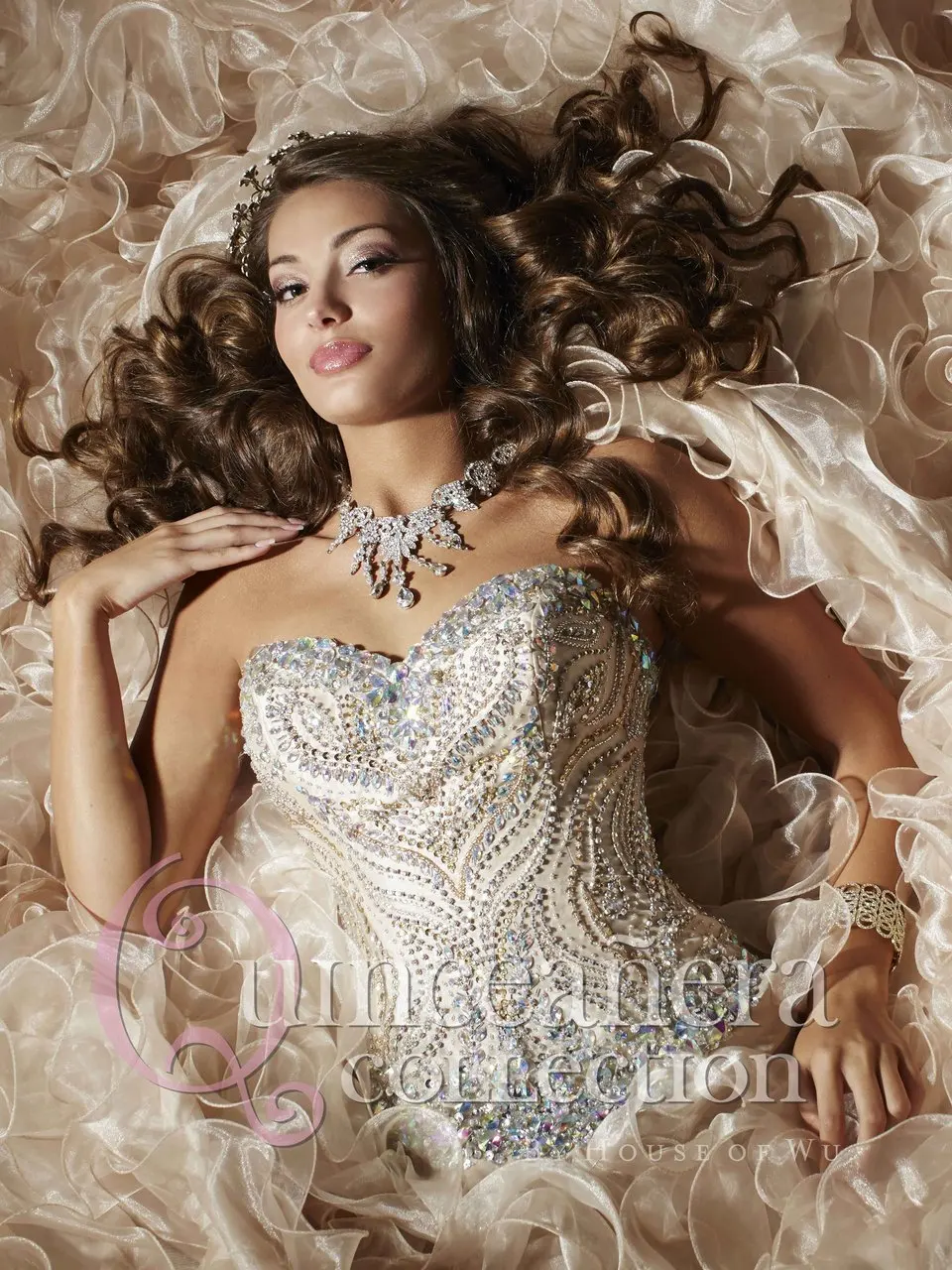 Потрясающие Бальные платья vestidos de quinceanera, маскарадные Бальные платья с оборками и тяжелыми кристаллами, vestido de 15 anos, CH-1533 на заказ