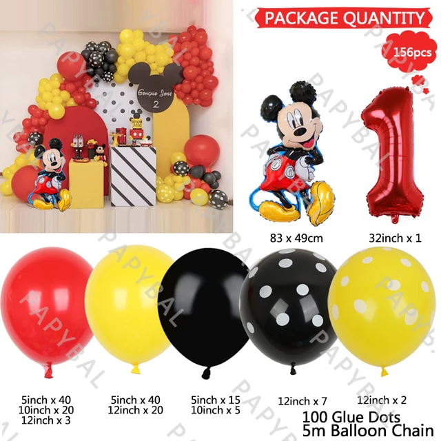 Mickey Mouse Birthday Party Decorations Kids Boy - 82pcs Disney Mickey Foil  - Aliexpress