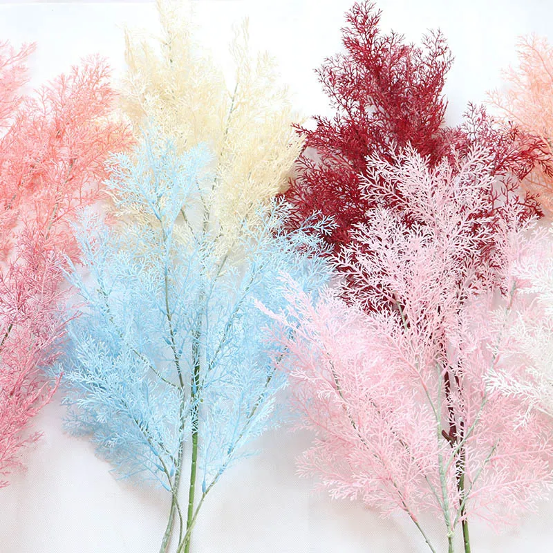 

Artificial Flower Rime Grass Misty Pine Fabric Simulation Flower Photo Prop Wedding Party Home Table Decor Accessories