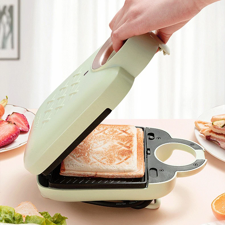 Электрический аппарат для приготовления вафель 650 Вт Железная машина сэндвичей