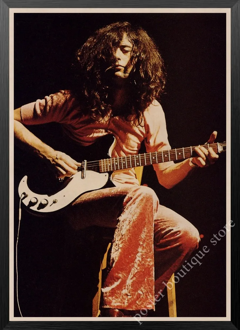 Led Zeppelin рок-н-РОЛ постер, Jimmy страница, Роберт Плант винтажные наклейки домашний Декор наклейки на стену девять процентов/3 - Цвет: 14
