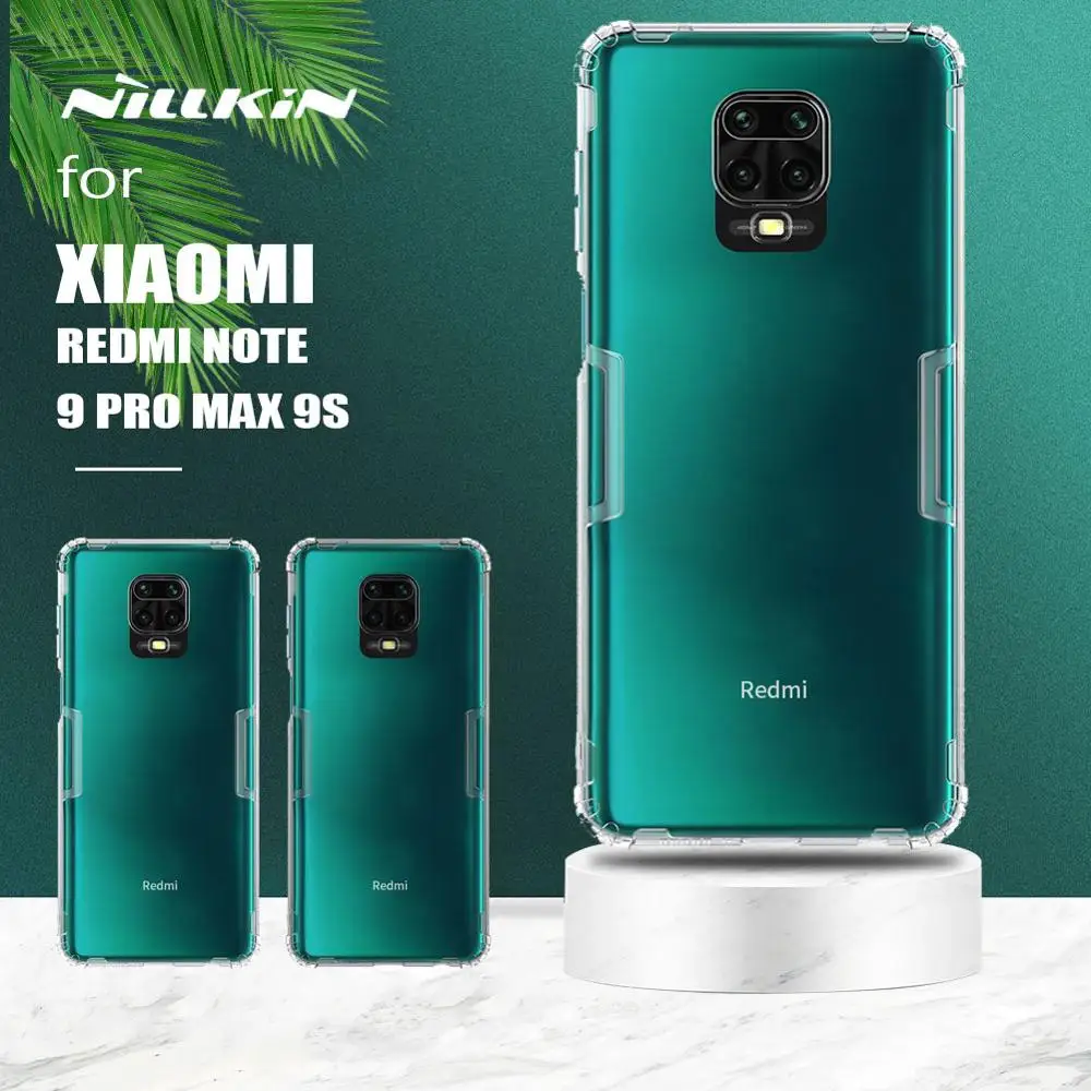 Чехол Nillkin для Xiaomi Redmi Note 9 Pro Max 9S ТПУ чехол телефона мягкий силиконовый тонкий