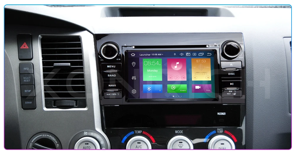 Ips DSP 64G 2 Din Android 9,0 Автомобильный мультимедийный DVD плеер для Toyota Tundra Sequoia 2007 2008 2009 2010 20112012 2013 стерео радио